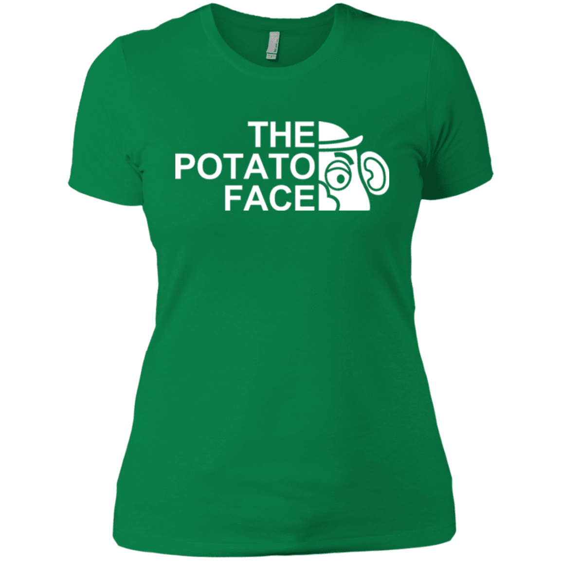 T-Shirts Kelly Green / X-Small The Potato Face Women's Premium T-Shirt