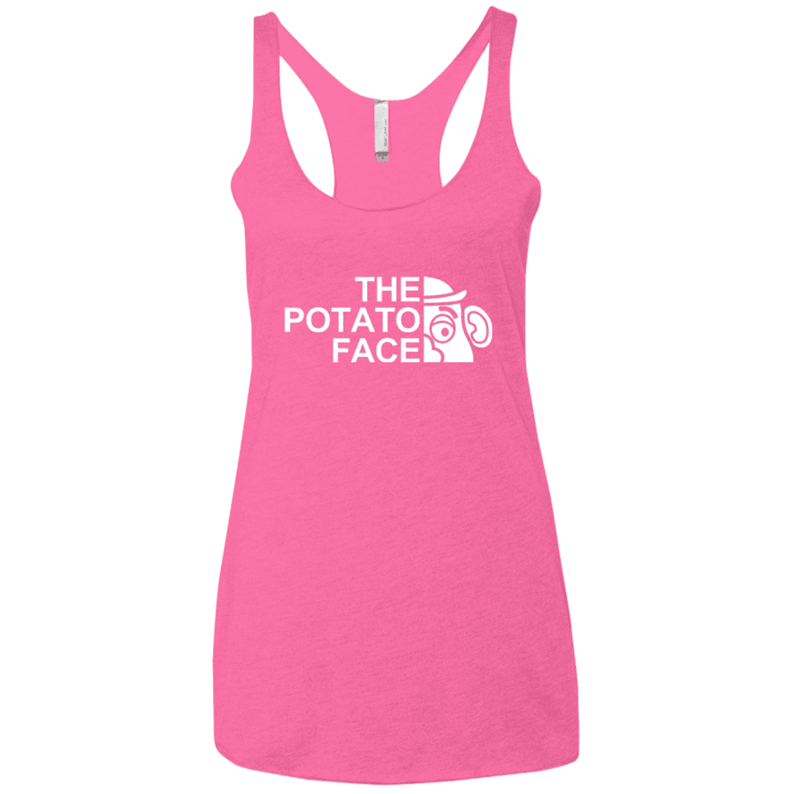 The Potato Face Women's Triblend Racerback Tank