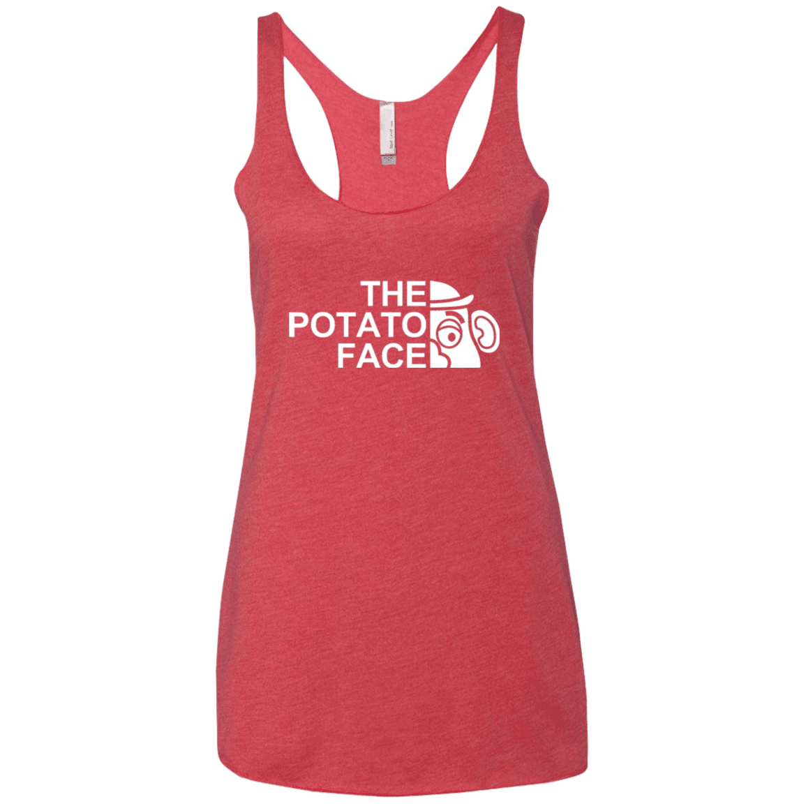 The Potato Face Women's Triblend Racerback Tank