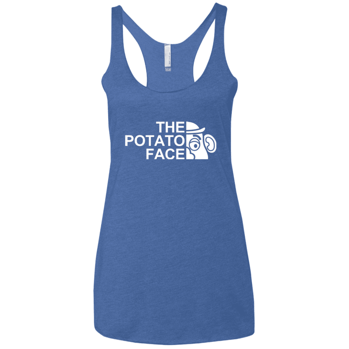The Potato Face Women's Triblend Racerback Tank