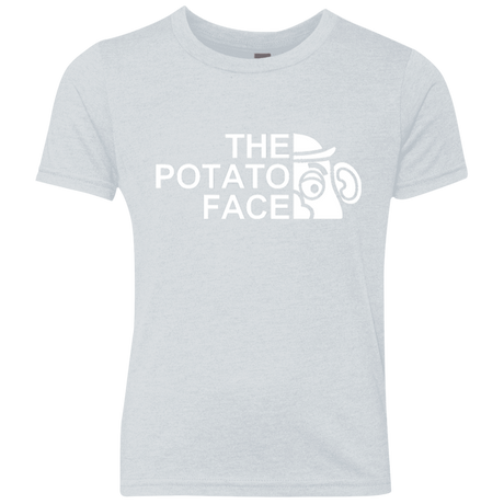T-Shirts Heather White / YXS The Potato Face Youth Triblend T-Shirt