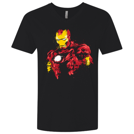 T-Shirts Black / X-Small THE POWER OF IRON Men's Premium V-Neck