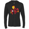 T-Shirts Vintage Black / X-Small THE POWER OF IRON Triblend Long Sleeve Hoodie Tee