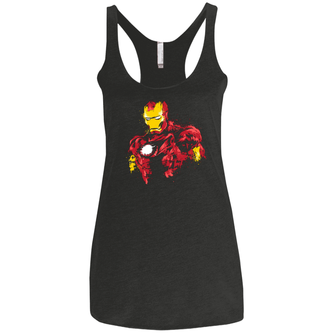 T-Shirts Vintage Black / X-Small THE POWER OF IRON Women's Triblend Racerback Tank