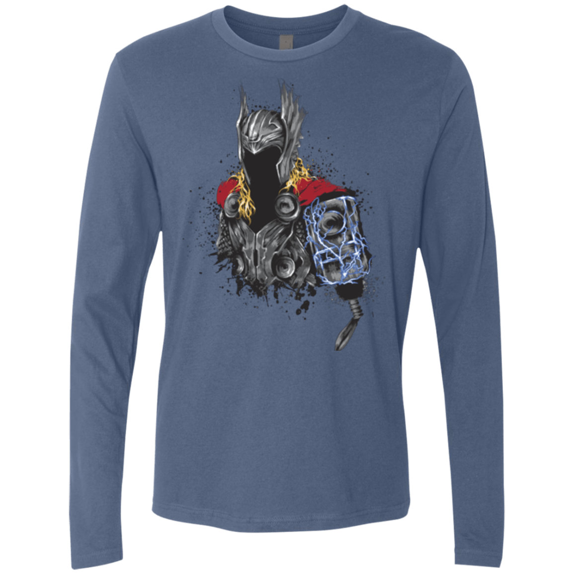 T-Shirts Indigo / S The Power of Thunder Men's Premium Long Sleeve