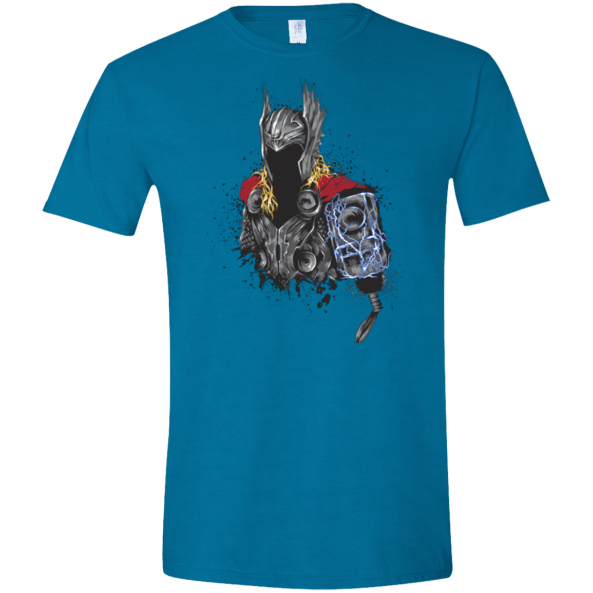 T-Shirts Antique Sapphire / S The Power of Thunder Men's Semi-Fitted Softstyle