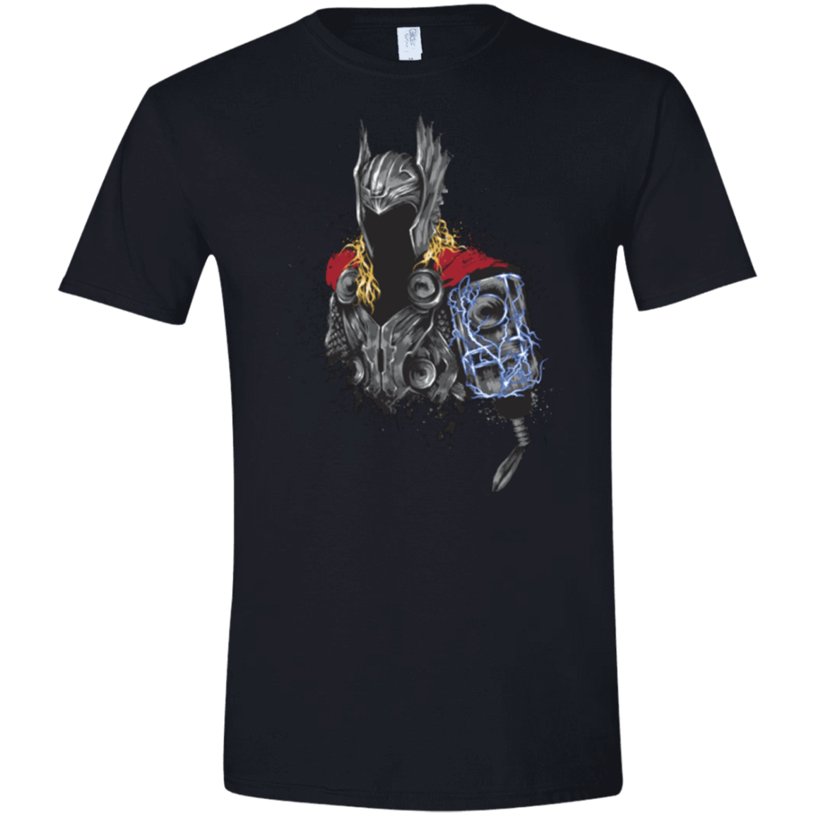 T-Shirts Black / X-Small The Power of Thunder Men's Semi-Fitted Softstyle