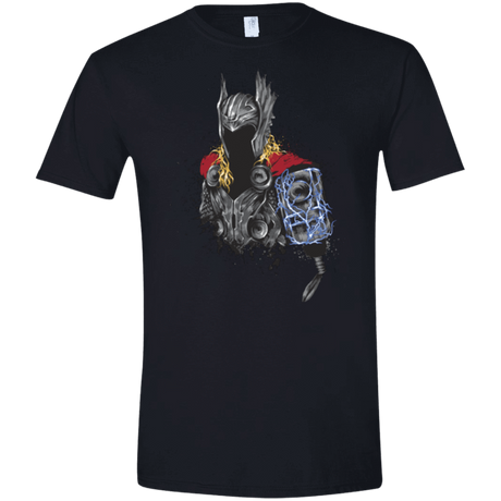 T-Shirts Black / X-Small The Power of Thunder Men's Semi-Fitted Softstyle