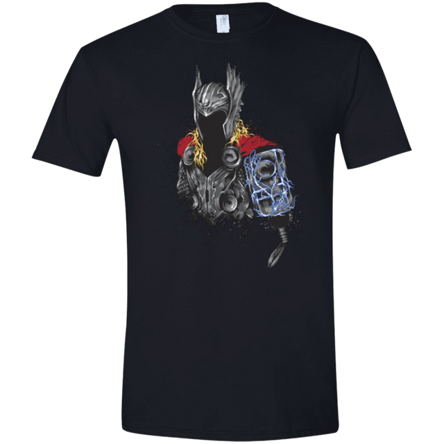 T-Shirts Black / X-Small The Power of Thunder Men's Semi-Fitted Softstyle