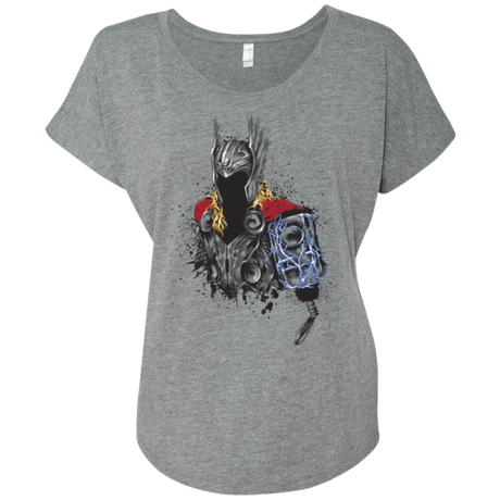 T-Shirts Premium Heather / X-Small The Power of Thunder Triblend Dolman Sleeve