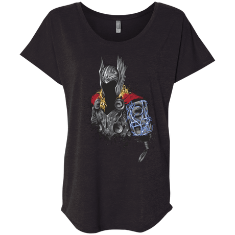 T-Shirts Vintage Black / X-Small The Power of Thunder Triblend Dolman Sleeve