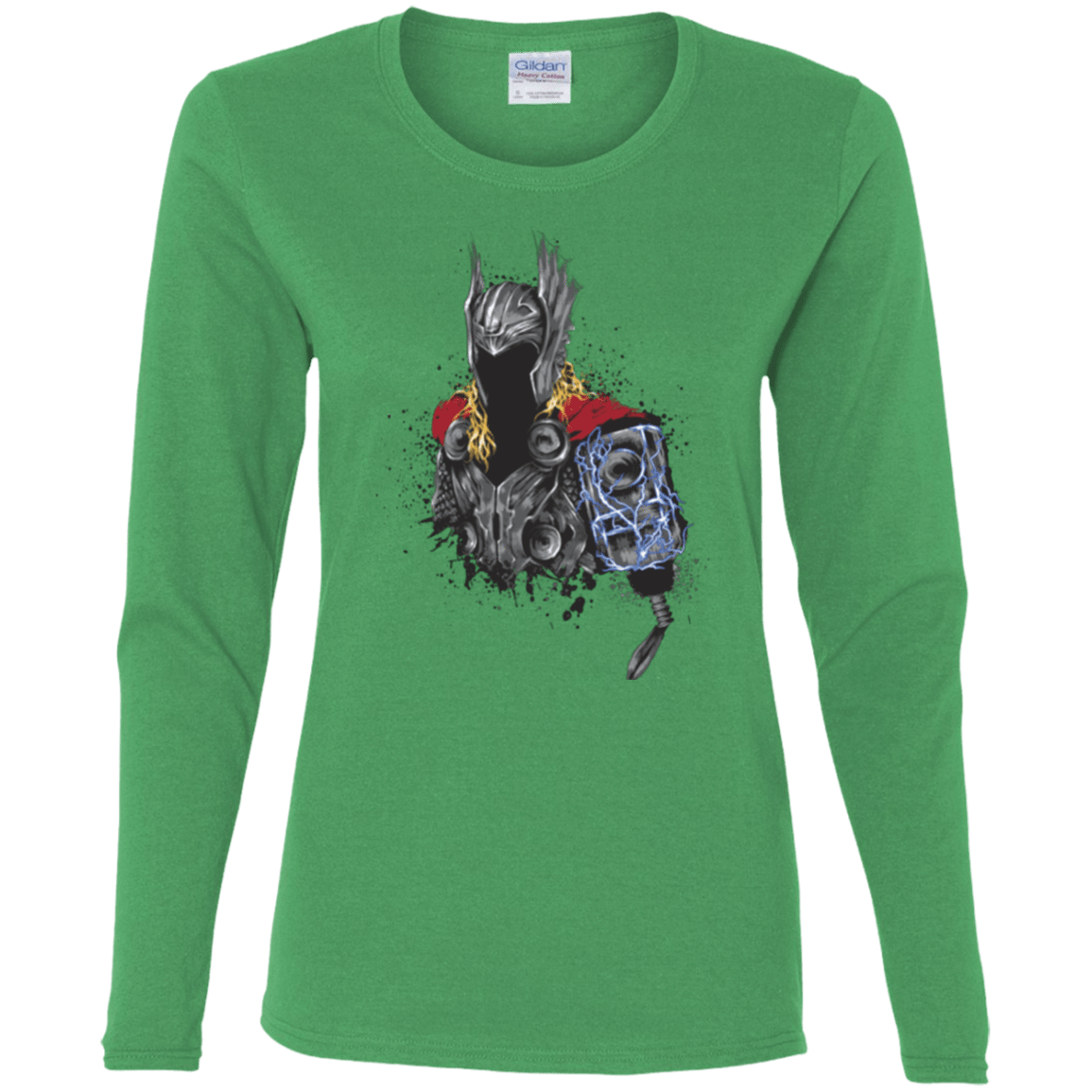 T-Shirts Irish Green / S The Power of Thunder Women's Long Sleeve T-Shirt