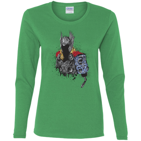 T-Shirts Irish Green / S The Power of Thunder Women's Long Sleeve T-Shirt