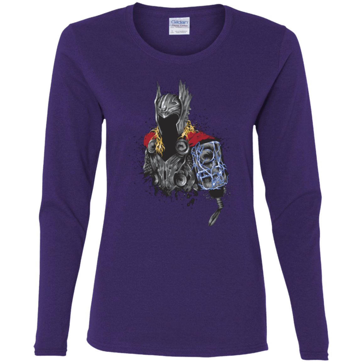 T-Shirts Purple / S The Power of Thunder Women's Long Sleeve T-Shirt