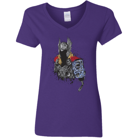 The Power of Thunder Women's V-Neck T-Shirt