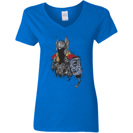 The Power of Thunder Women's V-Neck T-Shirt