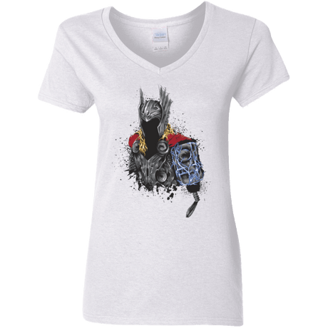 The Power of Thunder Women's V-Neck T-Shirt