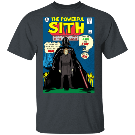 T-Shirts Dark Heather / S The Powerful Sith Comic T-Shirt