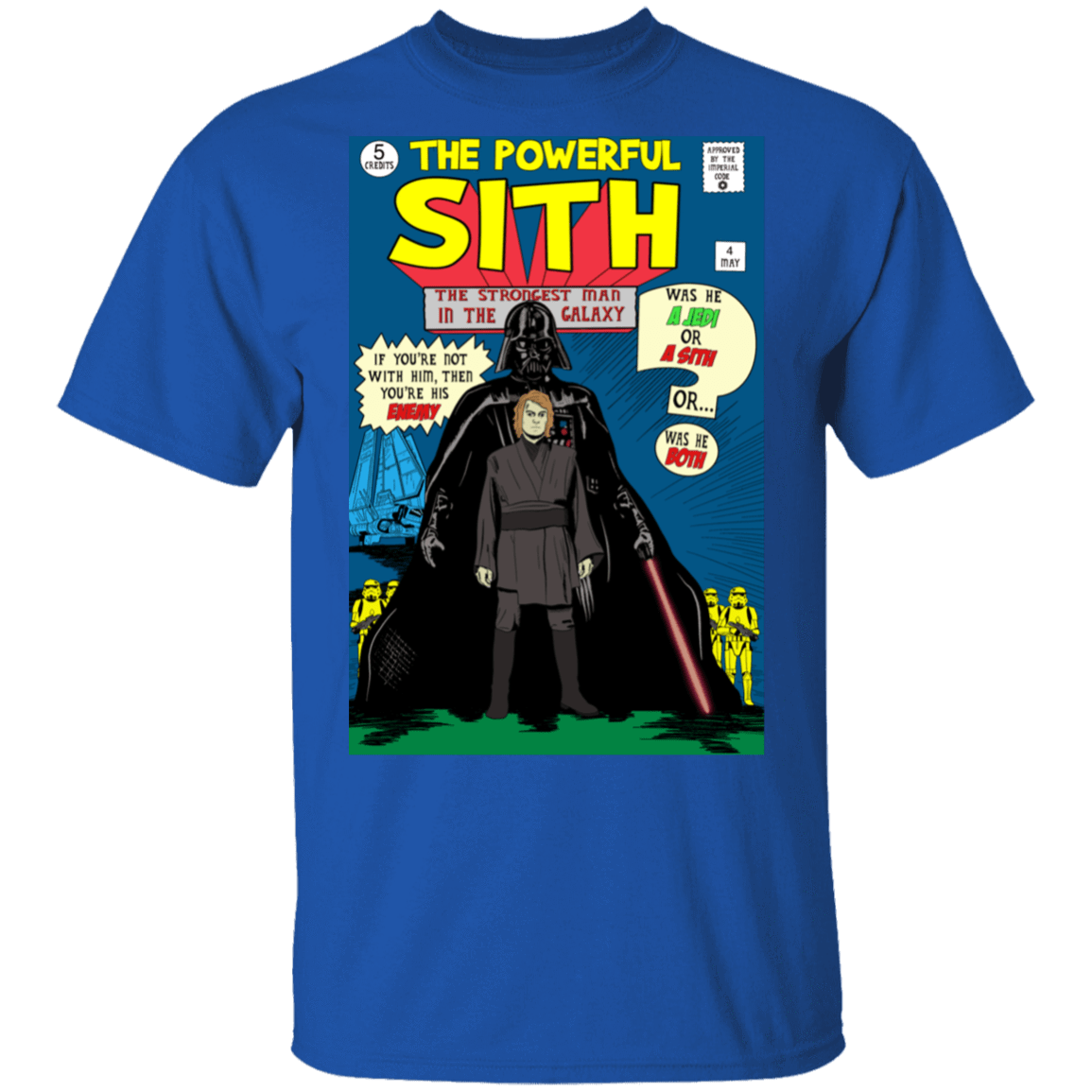 T-Shirts Royal / S The Powerful Sith Comic T-Shirt