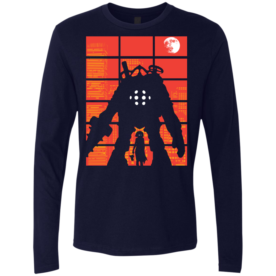 T-Shirts Midnight Navy / S The Protector Men's Premium Long Sleeve