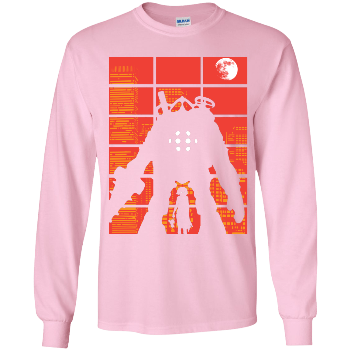 T-Shirts Light Pink / YS The Protector Youth Long Sleeve T-Shirt