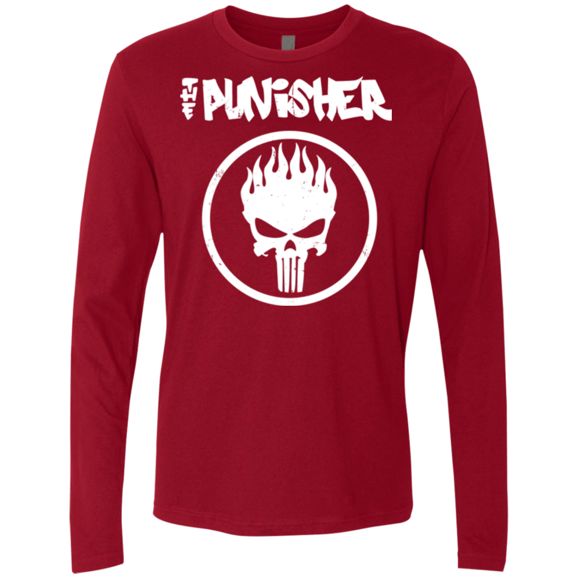 T-Shirts Cardinal / Small The Punisher Men's Premium Long Sleeve