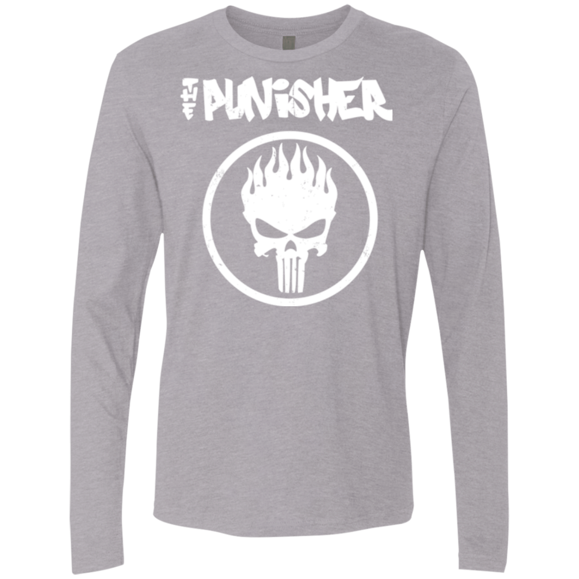 T-Shirts Heather Grey / Small The Punisher Men's Premium Long Sleeve