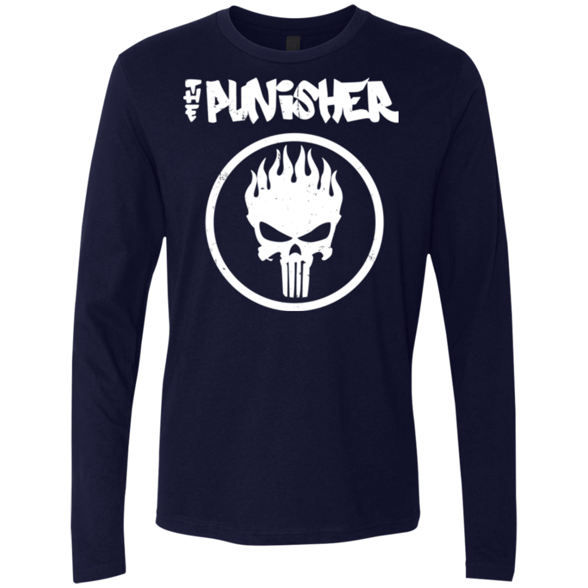 T-Shirts Midnight Navy / Small The Punisher Men's Premium Long Sleeve