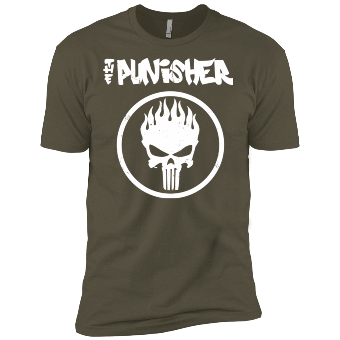 T-Shirts Military Green / X-Small The Punisher Men's Premium T-Shirt