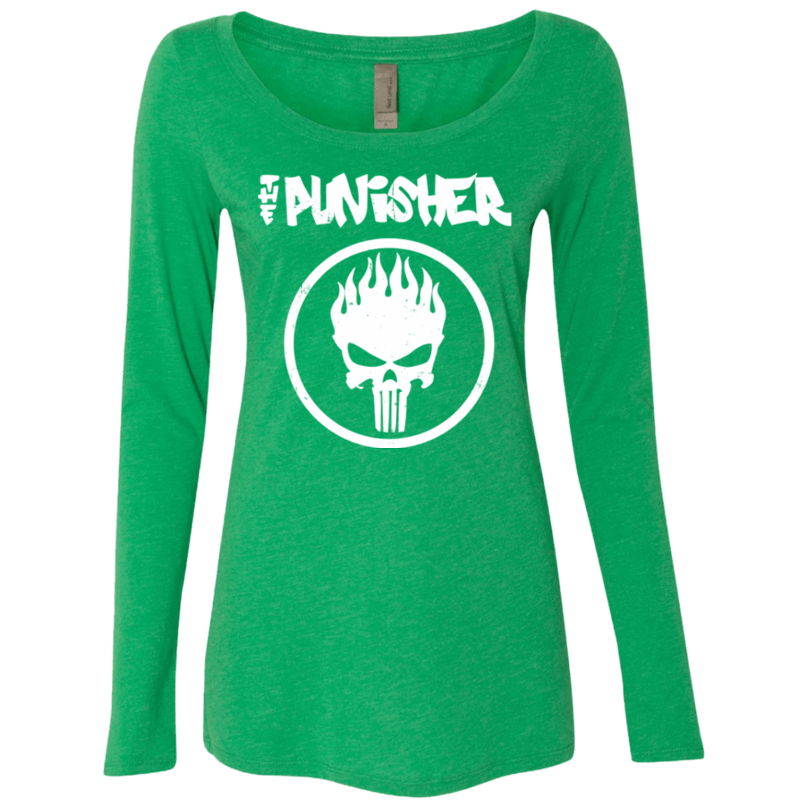 T-Shirts Envy / Small The Punisher Women's Triblend Long Sleeve Shirt