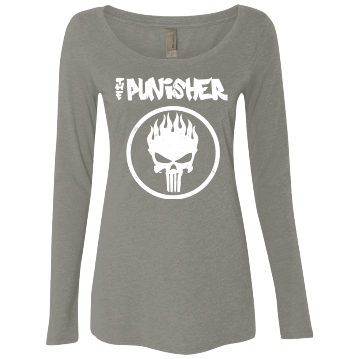 T-Shirts Venetian Grey / Small The Punisher Women's Triblend Long Sleeve Shirt