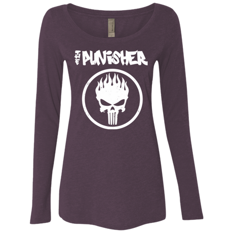 T-Shirts Vintage Purple / Small The Punisher Women's Triblend Long Sleeve Shirt