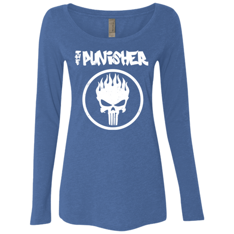 T-Shirts Vintage Royal / Small The Punisher Women's Triblend Long Sleeve Shirt