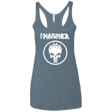 T-Shirts Indigo / X-Small The Punisher Women's Triblend Racerback Tank