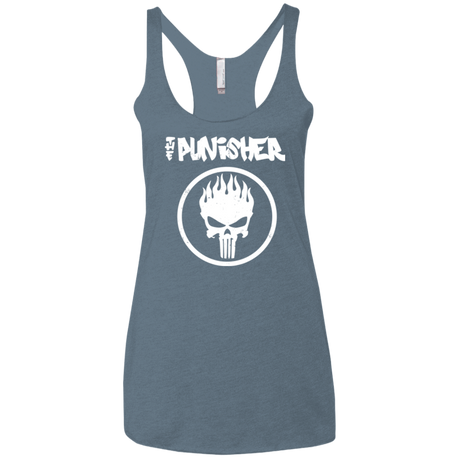 T-Shirts Indigo / X-Small The Punisher Women's Triblend Racerback Tank