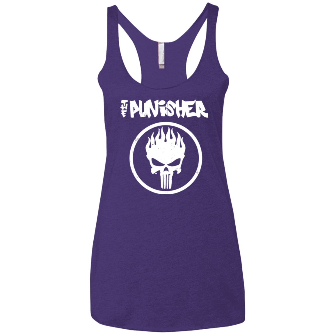 T-Shirts Purple / X-Small The Punisher Women's Triblend Racerback Tank