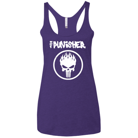 T-Shirts Purple / X-Small The Punisher Women's Triblend Racerback Tank