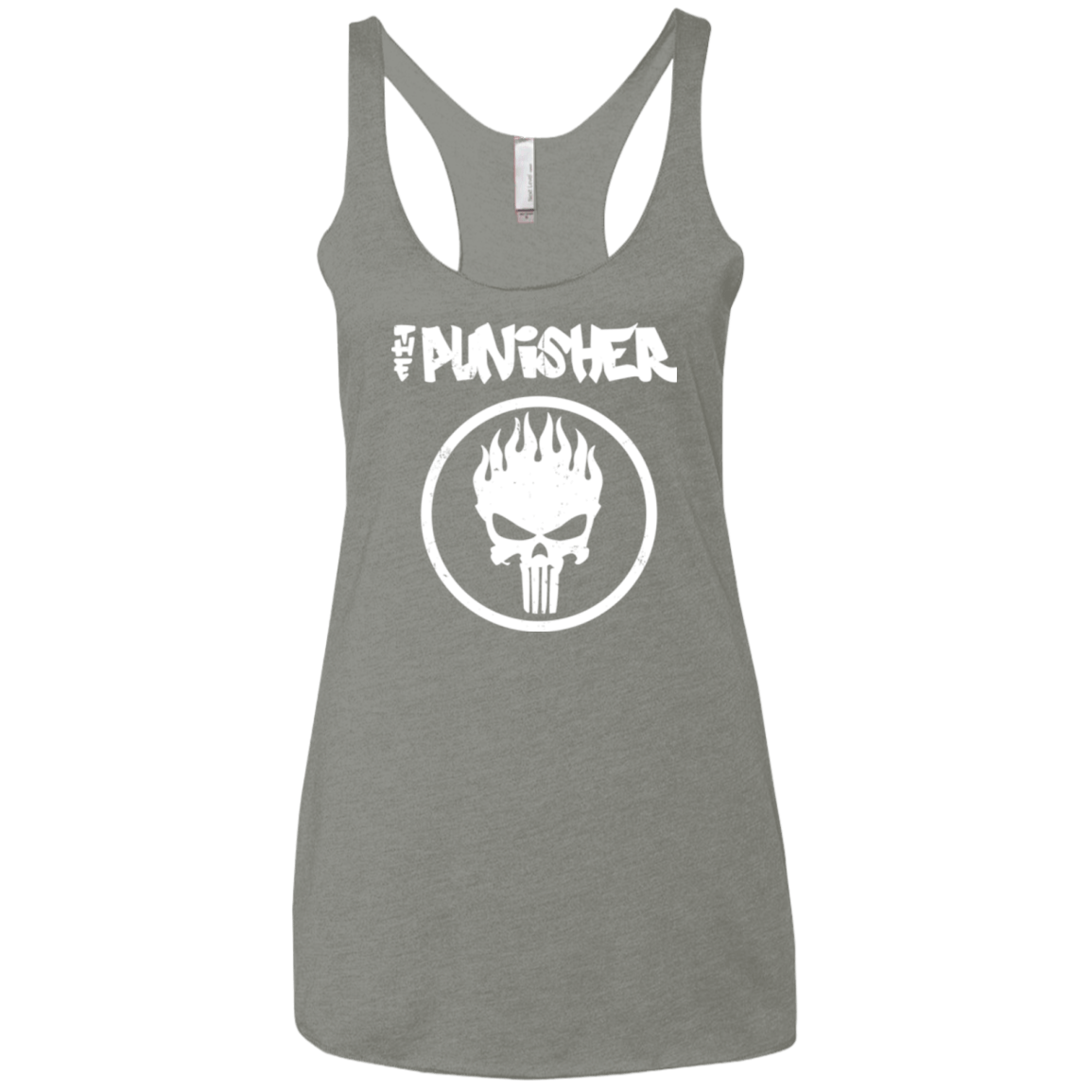 T-Shirts Venetian Grey / X-Small The Punisher Women's Triblend Racerback Tank