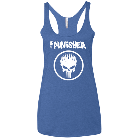 T-Shirts Vintage Royal / X-Small The Punisher Women's Triblend Racerback Tank