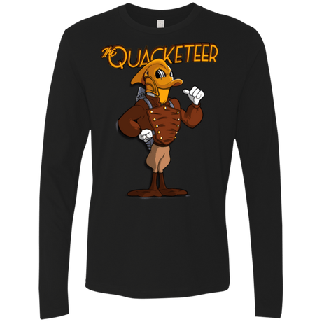 T-Shirts Black / Small The Quacketeer Men's Premium Long Sleeve