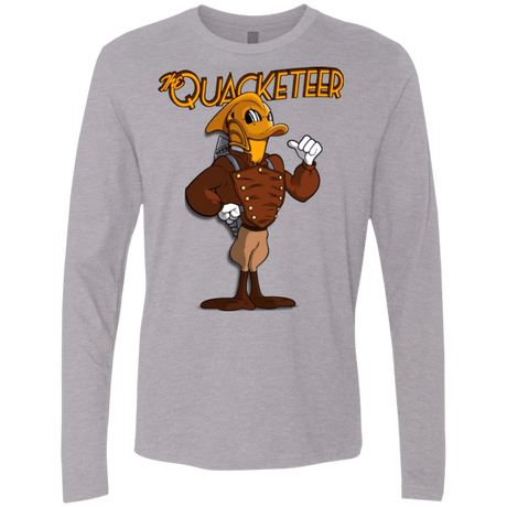 T-Shirts Heather Grey / Small The Quacketeer Men's Premium Long Sleeve