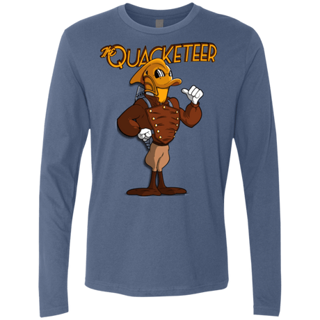 T-Shirts Indigo / Small The Quacketeer Men's Premium Long Sleeve
