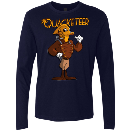 T-Shirts Midnight Navy / Small The Quacketeer Men's Premium Long Sleeve