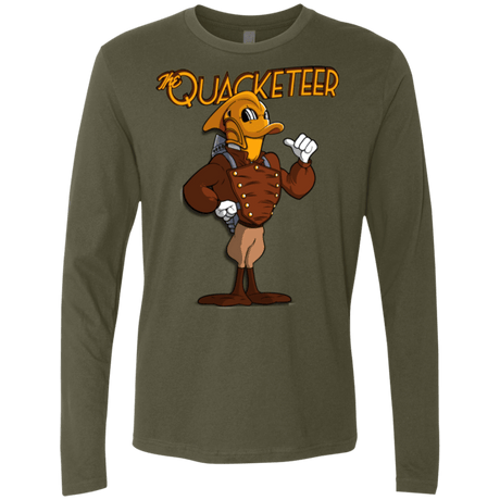 T-Shirts Military Green / Small The Quacketeer Men's Premium Long Sleeve