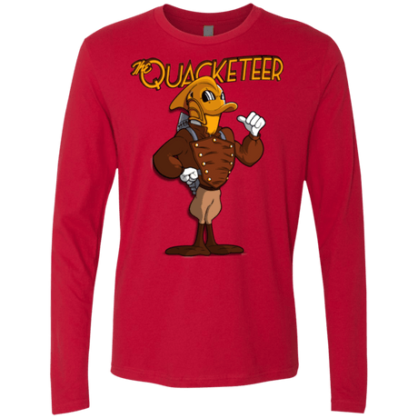 T-Shirts Red / Small The Quacketeer Men's Premium Long Sleeve