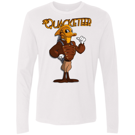 T-Shirts White / Small The Quacketeer Men's Premium Long Sleeve
