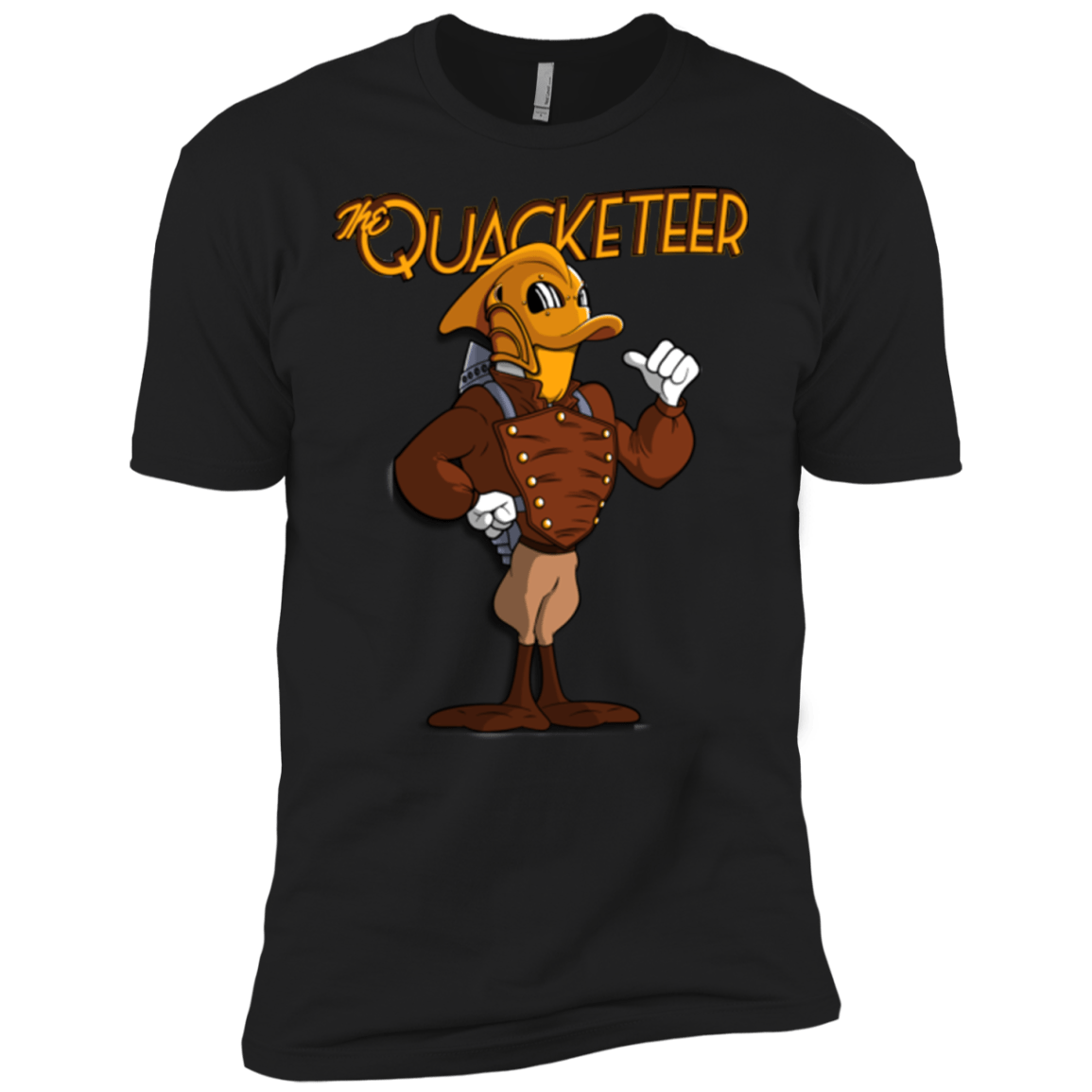 T-Shirts Black / X-Small The Quacketeer Men's Premium T-Shirt