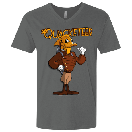 T-Shirts Heavy Metal / X-Small The Quacketeer Men's Premium V-Neck