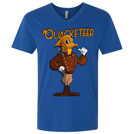 T-Shirts Royal / X-Small The Quacketeer Men's Premium V-Neck