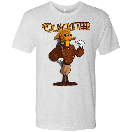 T-Shirts Heather White / Small The Quacketeer Men's Triblend T-Shirt
